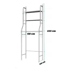 GENERICO - Estante Organizador Metal de 3 Niveles para Lavadora