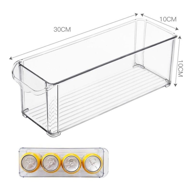 GENERICO - Contenedor Transparente Apilable para Alimentos y Vegetales
