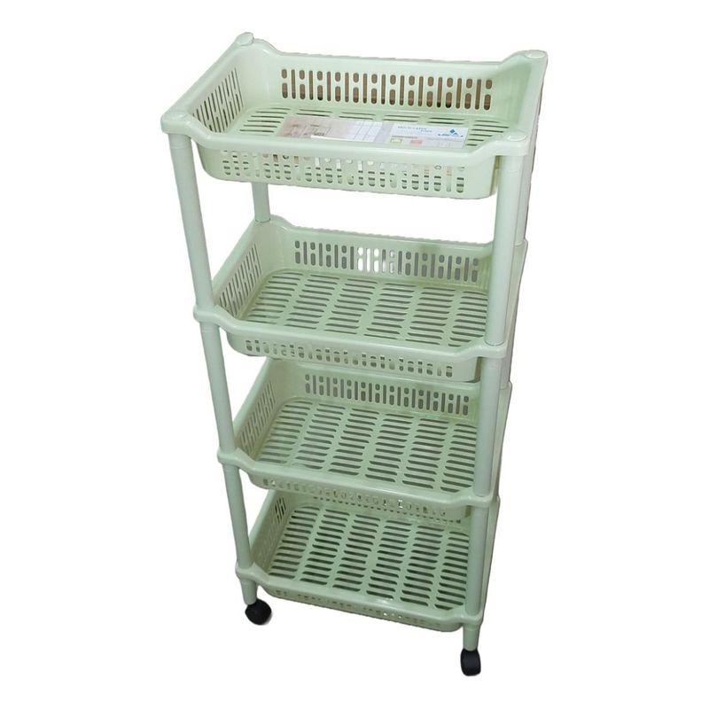 GENERICO - Carrito Organizador de 4 Niveles para Verduras y Más