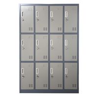 Locker Casillero Metálico 4 cuerpos 12 puertas