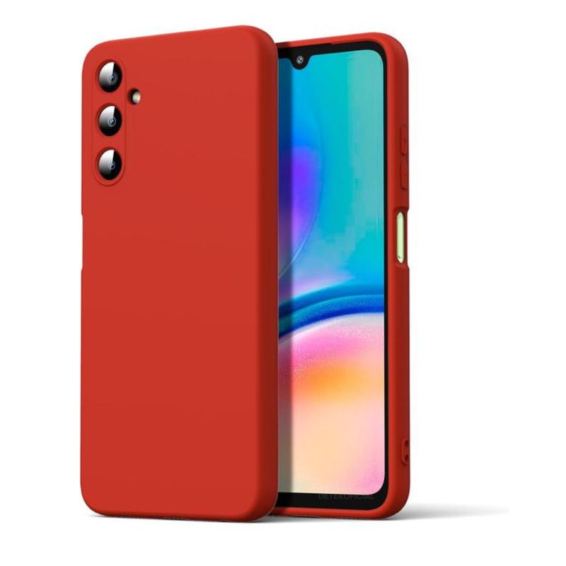 GENERICO - Carcasa Silicona Color Para Samsung Galaxy A05s - Rojo