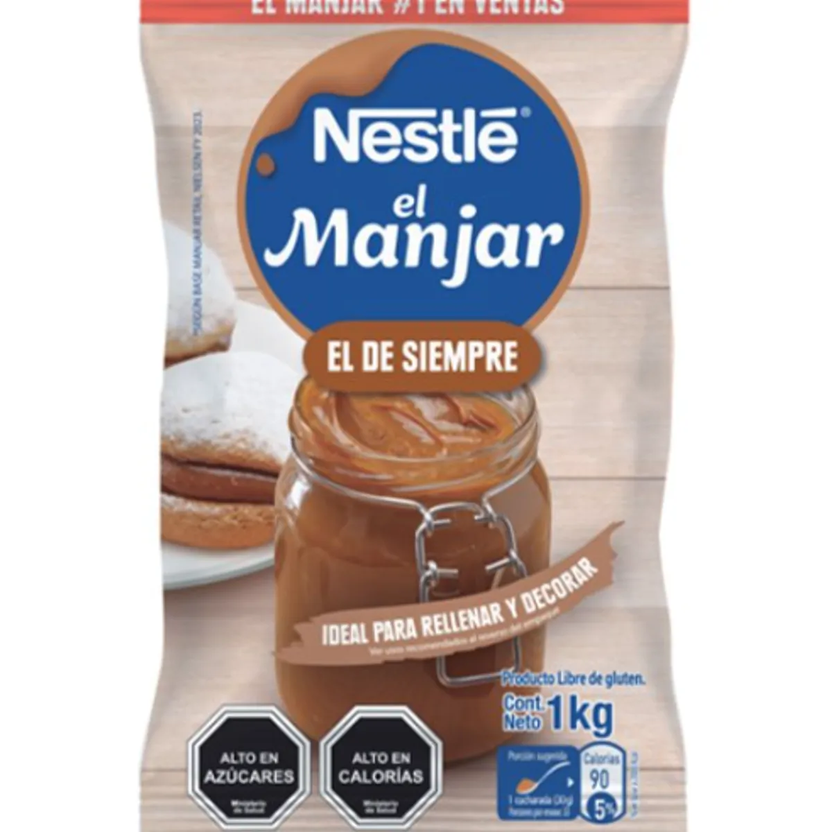 NESTLE - Pack 4 Manjar NESTLÉ® El Manjar Clásico Bolsa 1kg