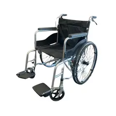 COSMETICAVAL - Silla de ruedas plegable ligera con apoya pies y frenos