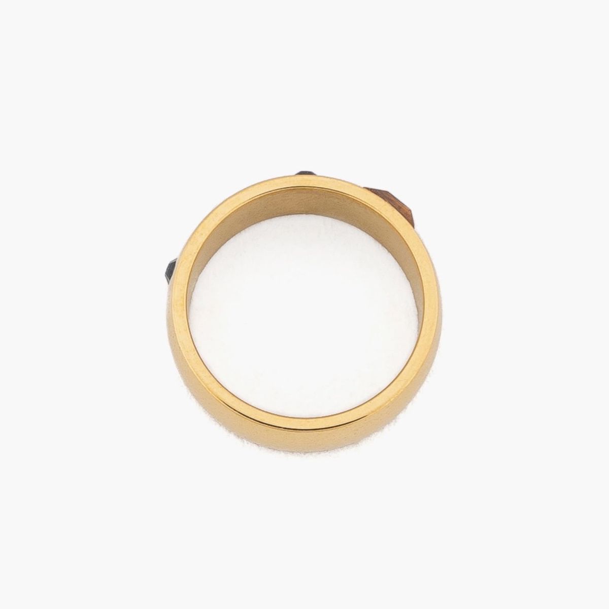 LOUNGE - Anillo Acero Inoxidable Piedras De Colores