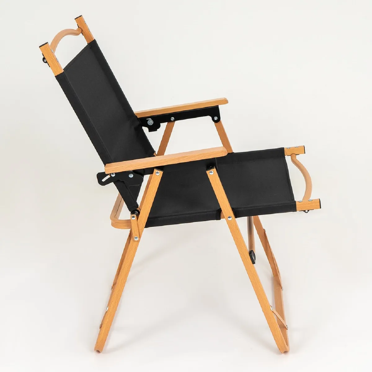 TERRA FORCE - SILLA PLEGABLE CAMPING RECLINABLE COLBÚN - NEGRO