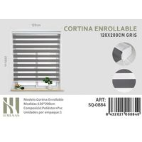 CORTINA ROLLER DUO 120 CM X 200 CM GRIS
