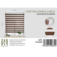 CORTINA ROLLER DUO 140 CM X 200 CM MARRON