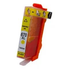 PACIFIC COLOR - Cartucho Alternativo 670 XL Amarillo 14,6 ml