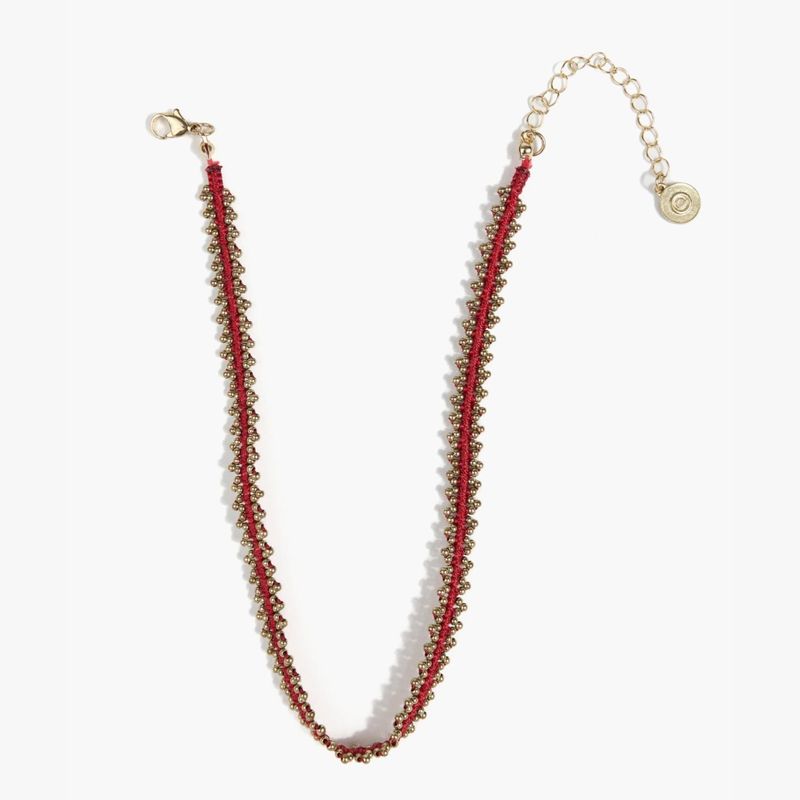 LOUNGE - Collar Choker Tejido Boho.
