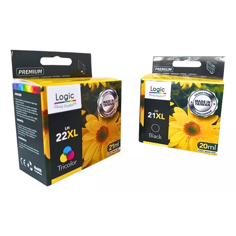 LOGIC - Pack 2 Cartuchos Alternativos 22XL Y 21XL