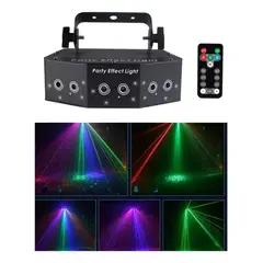 MUNDO MAGIA - Laser Party Light 6 Ojos Led Iluminación De La Etapa Led