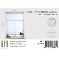CORTINA ROLLER DUO 60 CM X 200 CM BLANCO