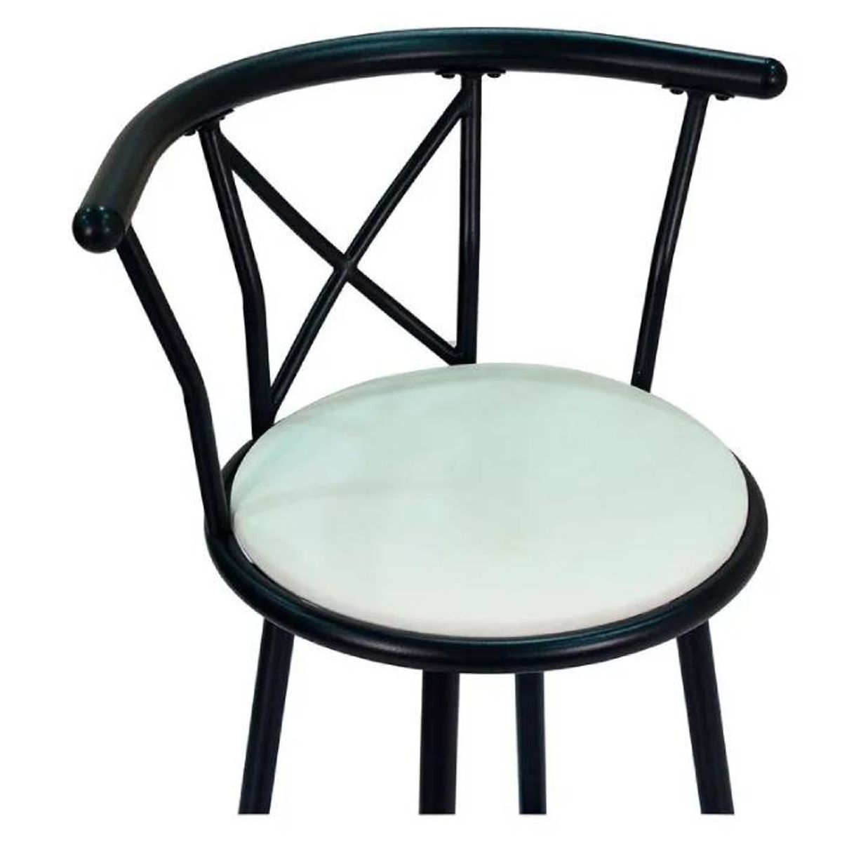 GENERICO - Silla de Bar Romana Giratoria Blanca