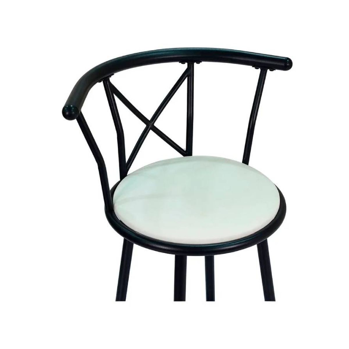 GENERICO - Silla de Bar Romana Giratoria Blanca