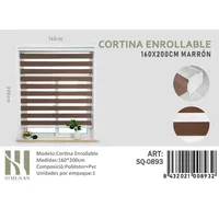 CORTINA ROLLER DUO 160 CM X 200 CM MARRON