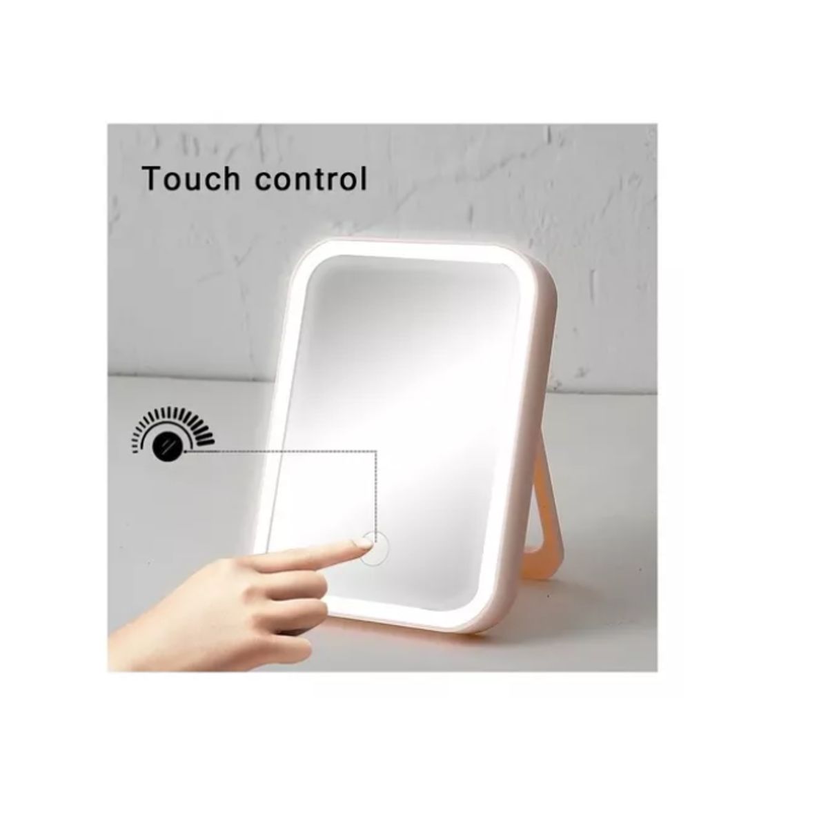 GENERICO - Espejo para Maquillaje Led Portátil Touch