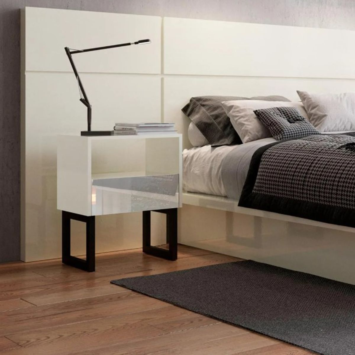 GENERICO - Velador Con Espejo y 1 Cajón En MDF