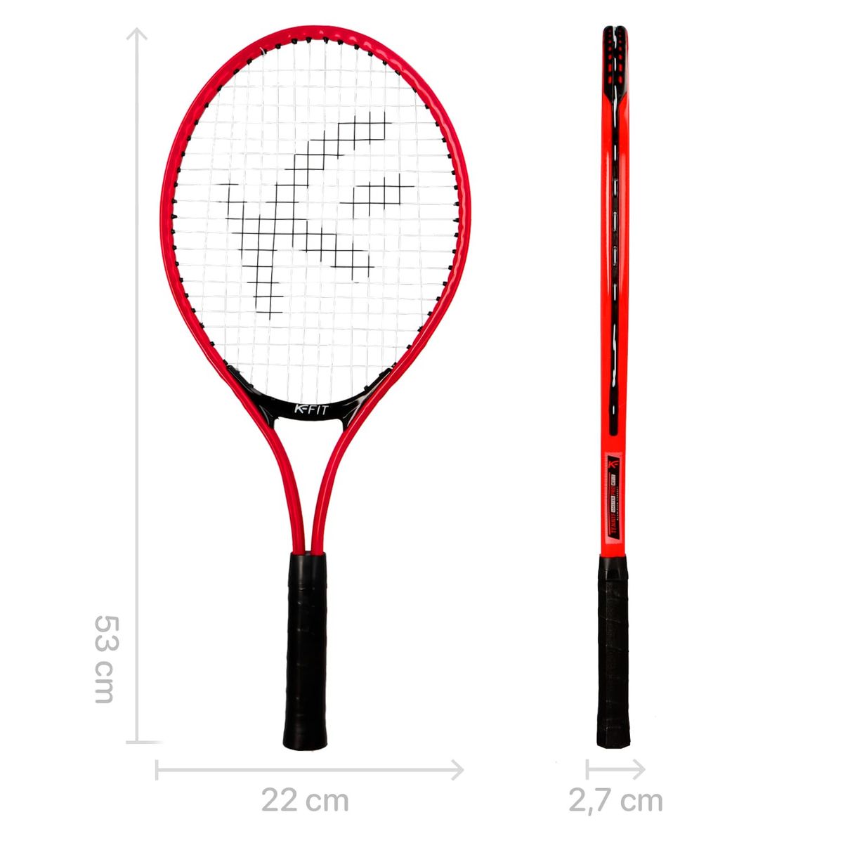 K FIT - Raqueta Tenis Adulto Aluminio Inicial 27 K64 K-fit