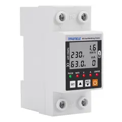 MUNDO MAGIA - Rele Medidor Energia Smart Wifi Kwh 63a Bajo Y Alto Voltaje