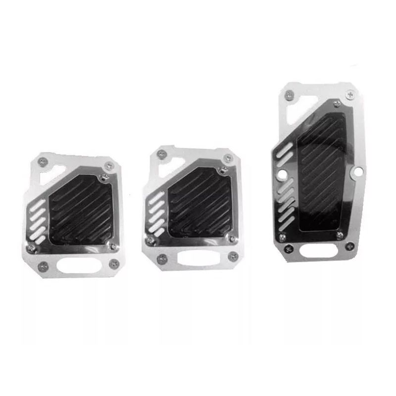 GENERICO - Set 3 Cubre Pedales Deportivo Tunning Auto Universal Racing
