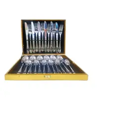 GENERICO - Set De Servicios Acero Inoxidables 24p