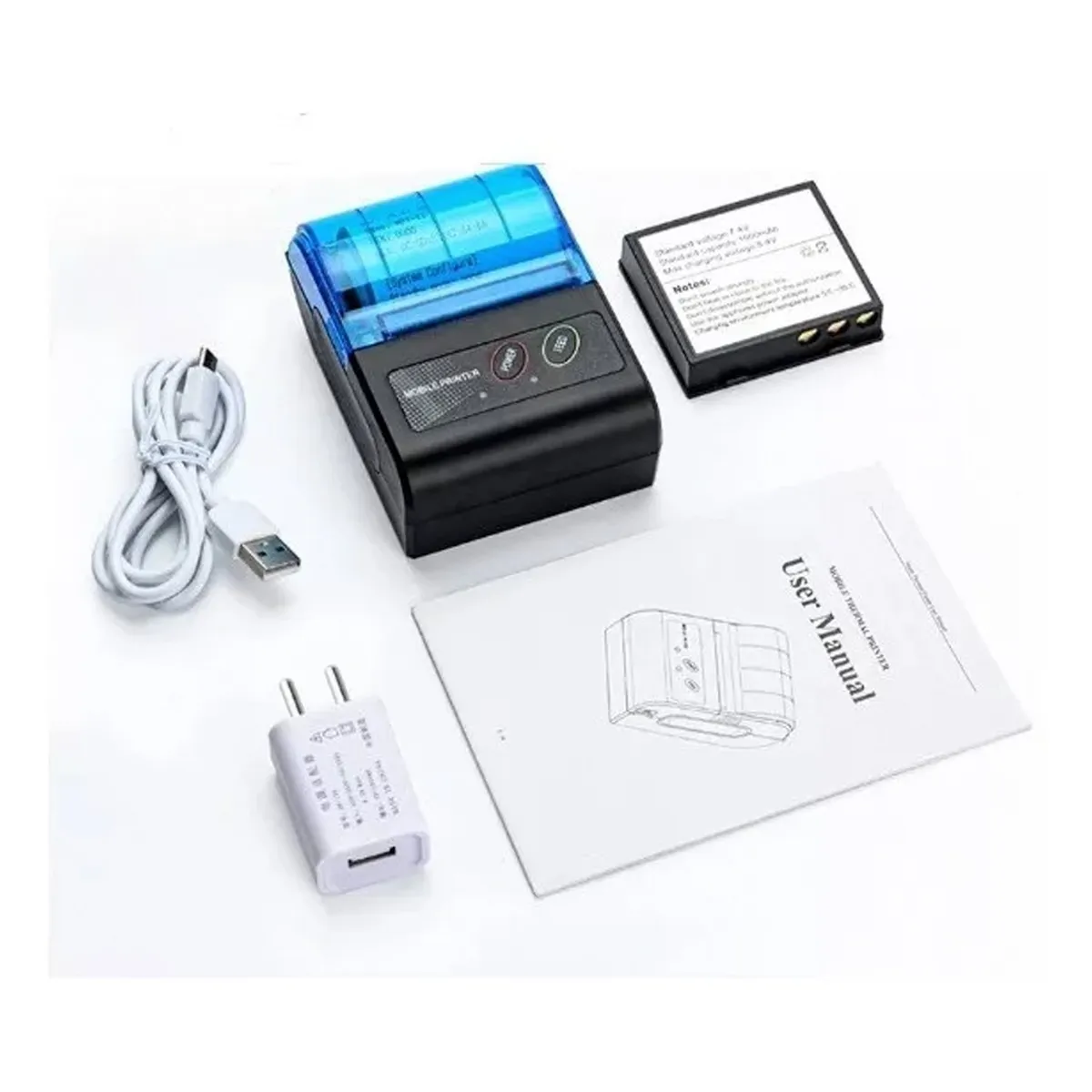 GENERICO - Mini Impresora Bluetooh Térmica Sii E-boleta, 58mm + 10 Rollos