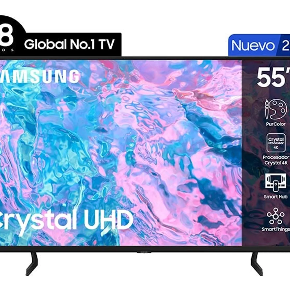 SAMSUNG - Smart TV Samsung 55'' UHD 4K CU7090