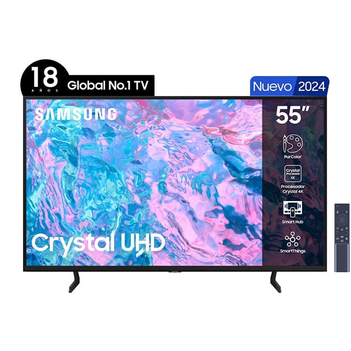 SAMSUNG - Smart TV Samsung 55'' UHD 4K CU7090