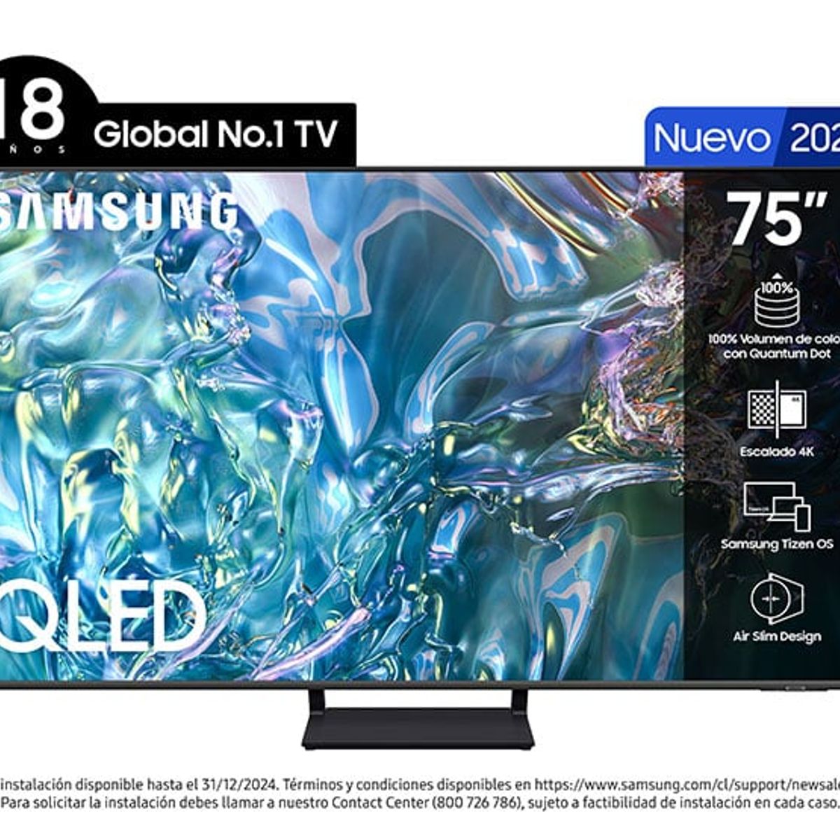 SAMSUNG - Smart TV Samsung QLED 75" Q65D Series