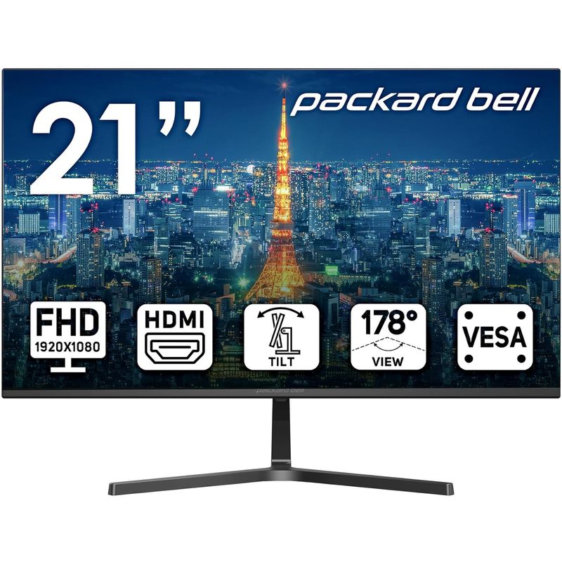 PACKARD BELL - Monitor Packard Bell  Airframe Full HD 21 1920 X 1080 Hdmi/vga