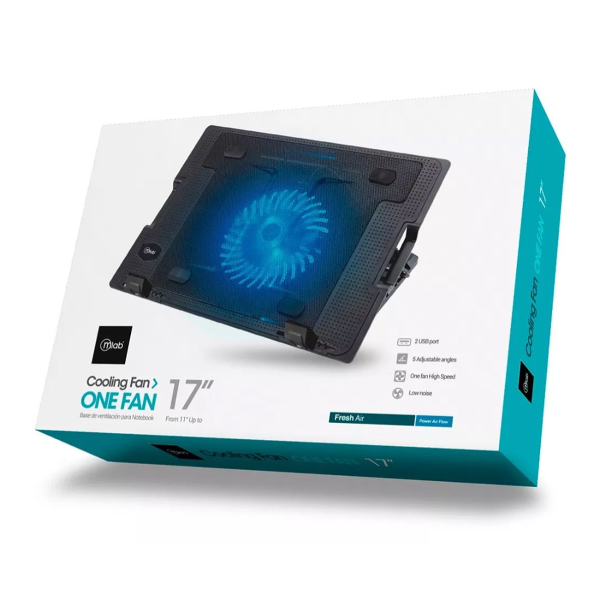 JOIGO - Base Ventilador Para Notebook One Fan 17 Pulgadas