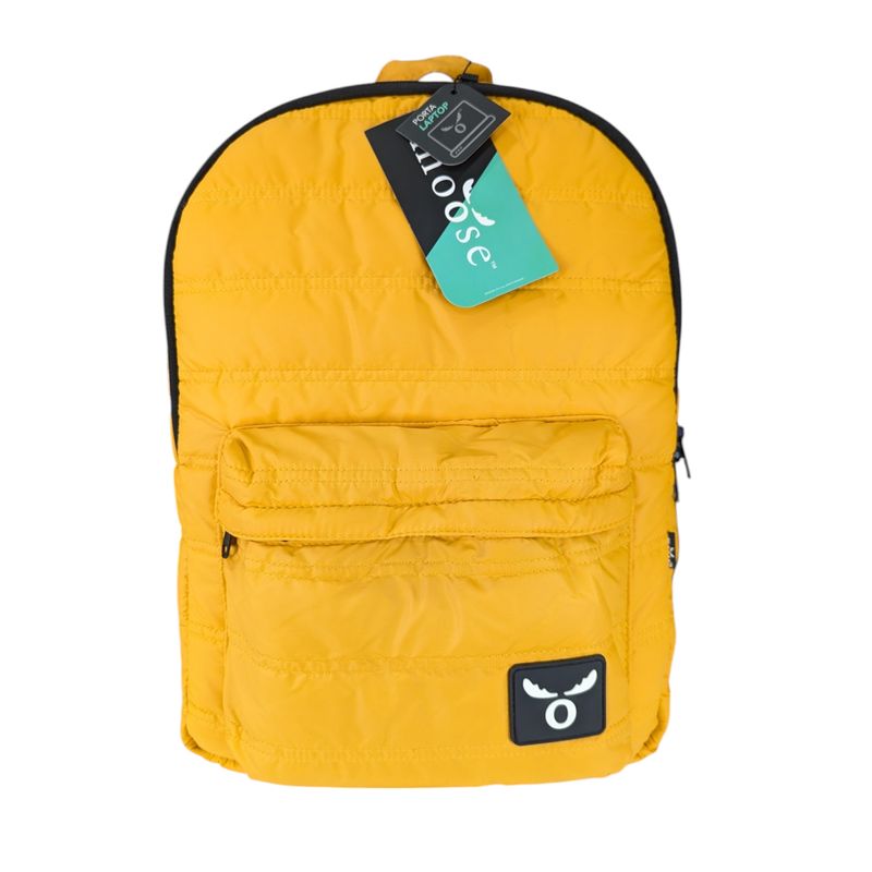 MOOSE - MOCHILA URBANA MOOSE PARKA AMARILLA CON PORTA LAPTOP Y AJUSTE