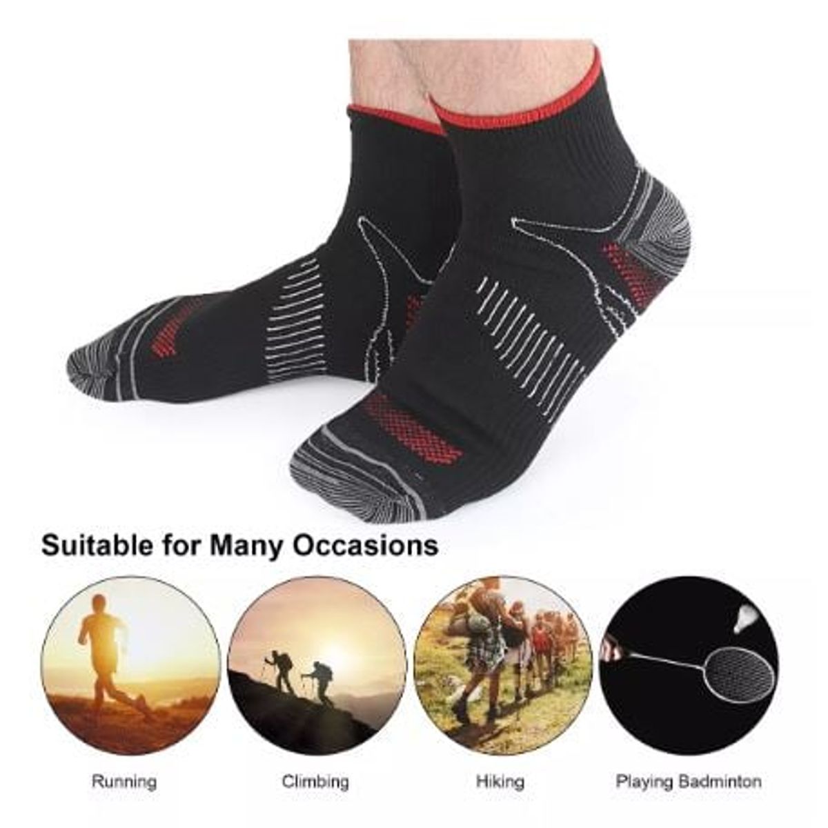 LIKE SHOP - Pack 3 Pares Calcetas Cortas Compresión Varices. Circulación 582 y 575