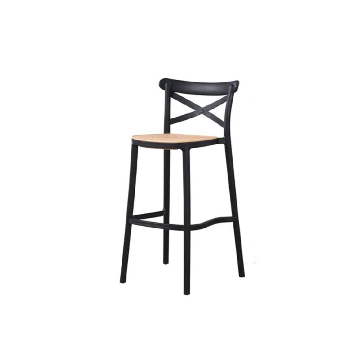 MOAD - Silla de Bar Arizona 75cm Negro
