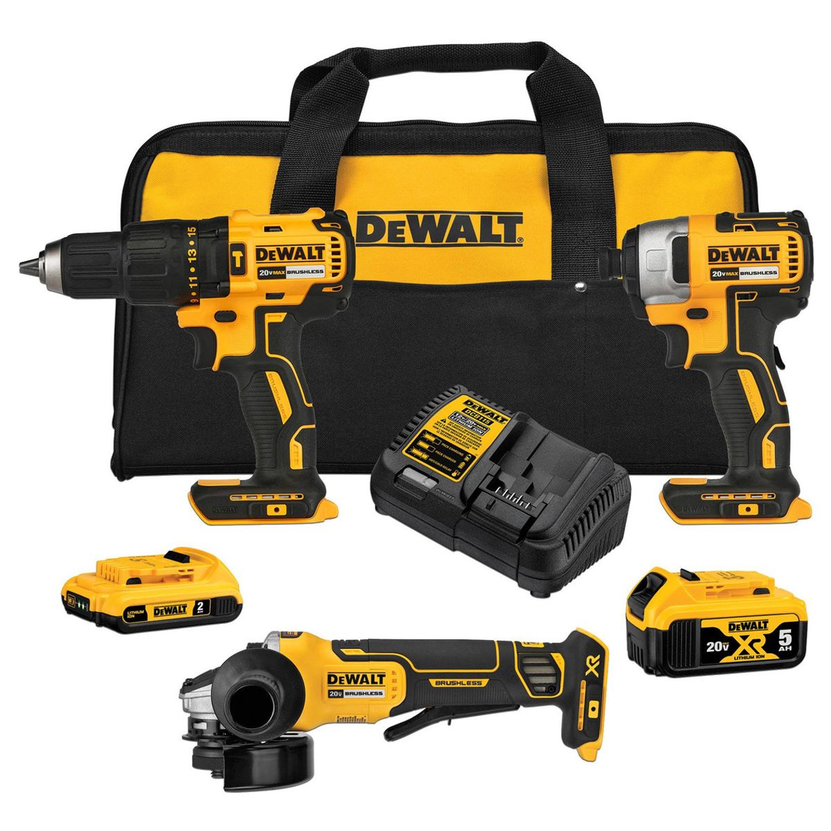 DEWALT - Kit Herramientas 20v + Accesorios Dewalt Dck332d1p1-b2