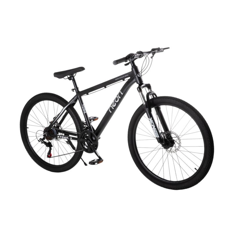 LUMAX - Bicicleta De Montaña Aro 26 Aluminio 21 velocidades Negro