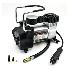 GENERICO - Compresor Aire Vehiculo 12v Auto Moto Color Plateado