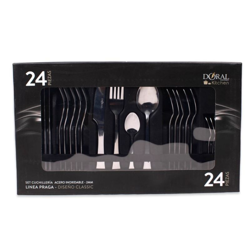 DORAL - SET CUCHILLERIA PRAGA 24 PZS 20mm
