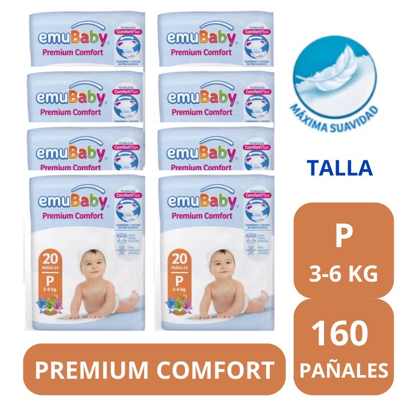 GENERICO - Pañal Emubaby Comfort X8 P