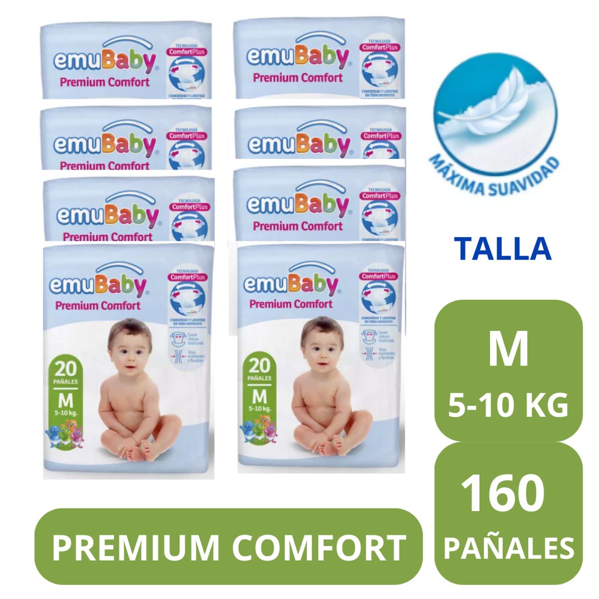 GENERICO - Pañal Emubaby Comfort X8 M