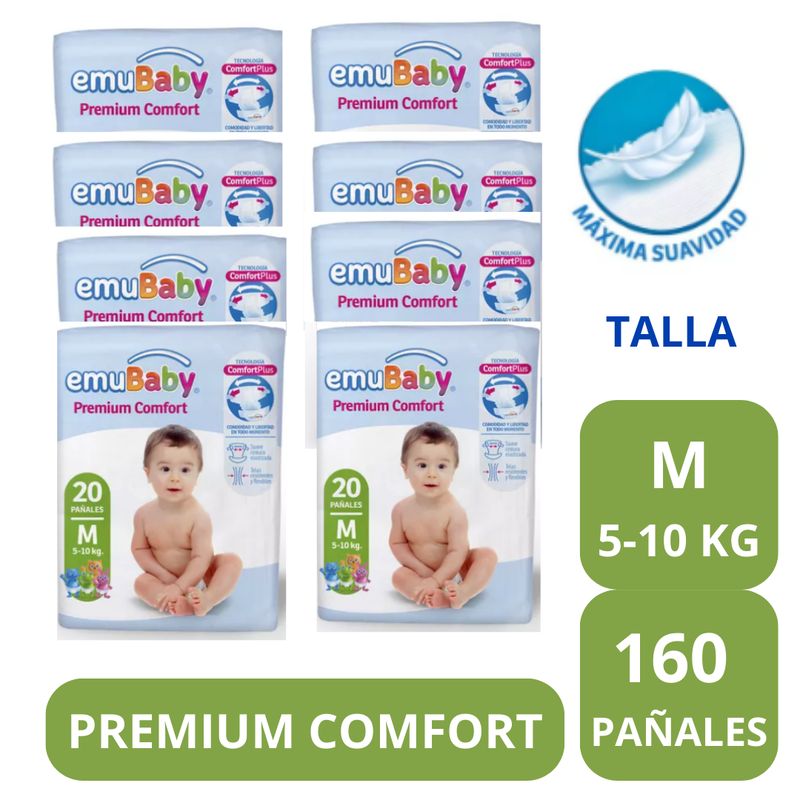 GENERICO - Pañal Emubaby Comfort X8 M