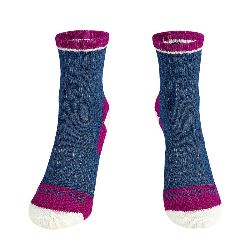 ANDINA OUTDOORS - Calcetines niños lana merino alpaca térmicos trekking caminata camping
