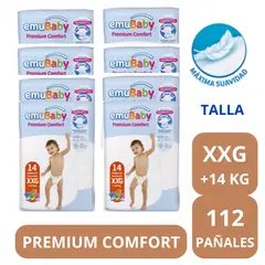 GENERICO - Pañal Emubaby Confort XXG X8