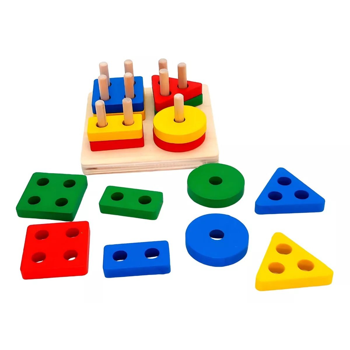 GENERICO - Juguete De Encaje Con Dificultad Didáctico Montessori