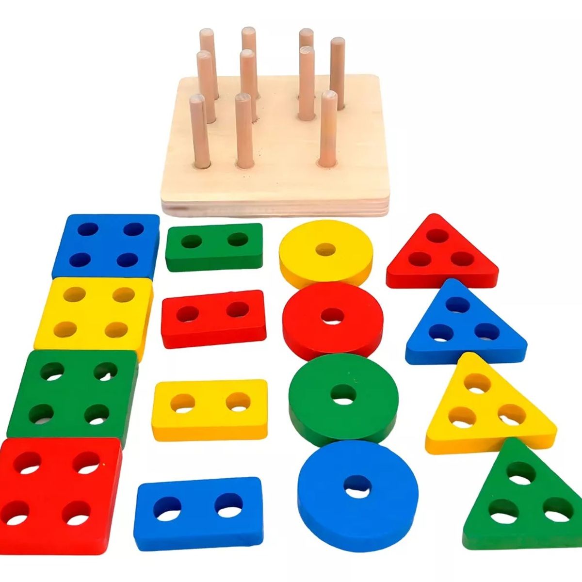 GENERICO - Juguete De Encaje Con Dificultad Didáctico Montessori