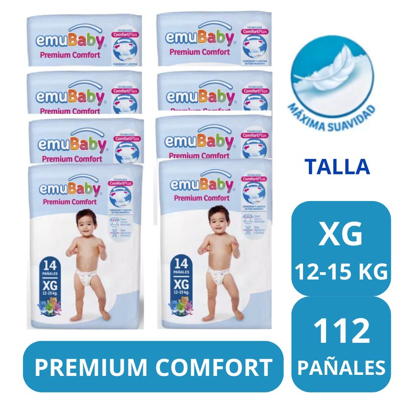 GENERICO - Pañal Emubaby Comfort XG X8