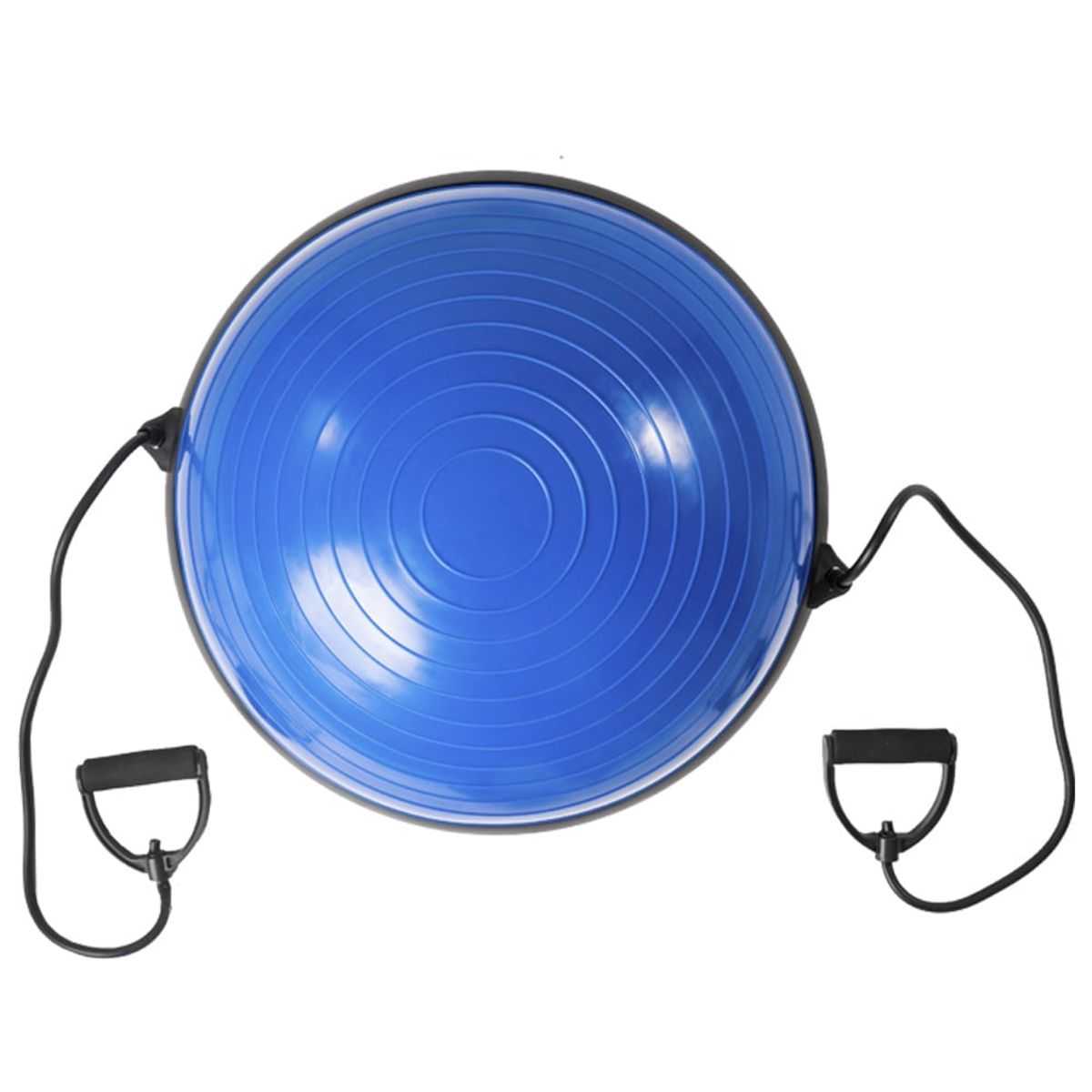 ORCUS - BOSU 60 CM + 2 TUBOS ELÁSTICOS MEDIO BALÓN PILATES ORCUS