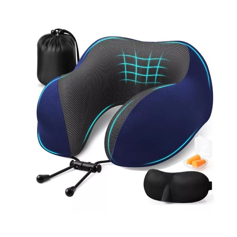 GENERICO - Cojín Para Cuello Cervical Almohada Para Auto Avión Viaje