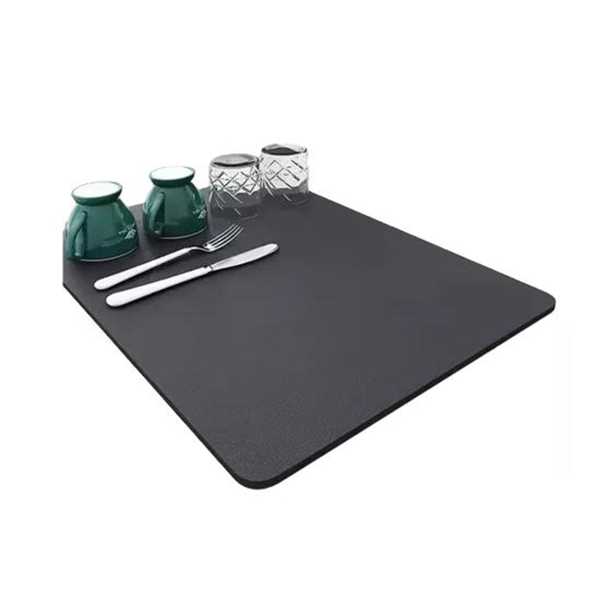 GENERICO - Alfombra Absorbente 40x50 cm Café Antideslizante para Secar