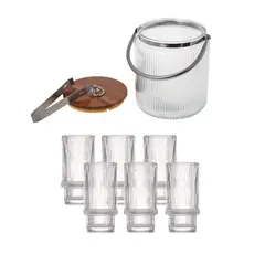 SIMPLIT - Pack Hielera 3,8 lts + set 6 vasos Largos Chalotte